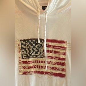 Like new Polo Ralph Lauren hooded tee. XXL